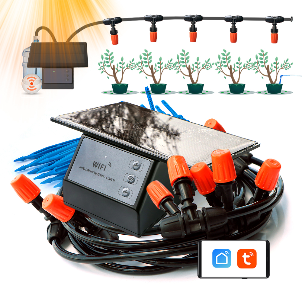 Smart Garden Lock - High Quality Tuya Solar Pane Wifi-compatibility