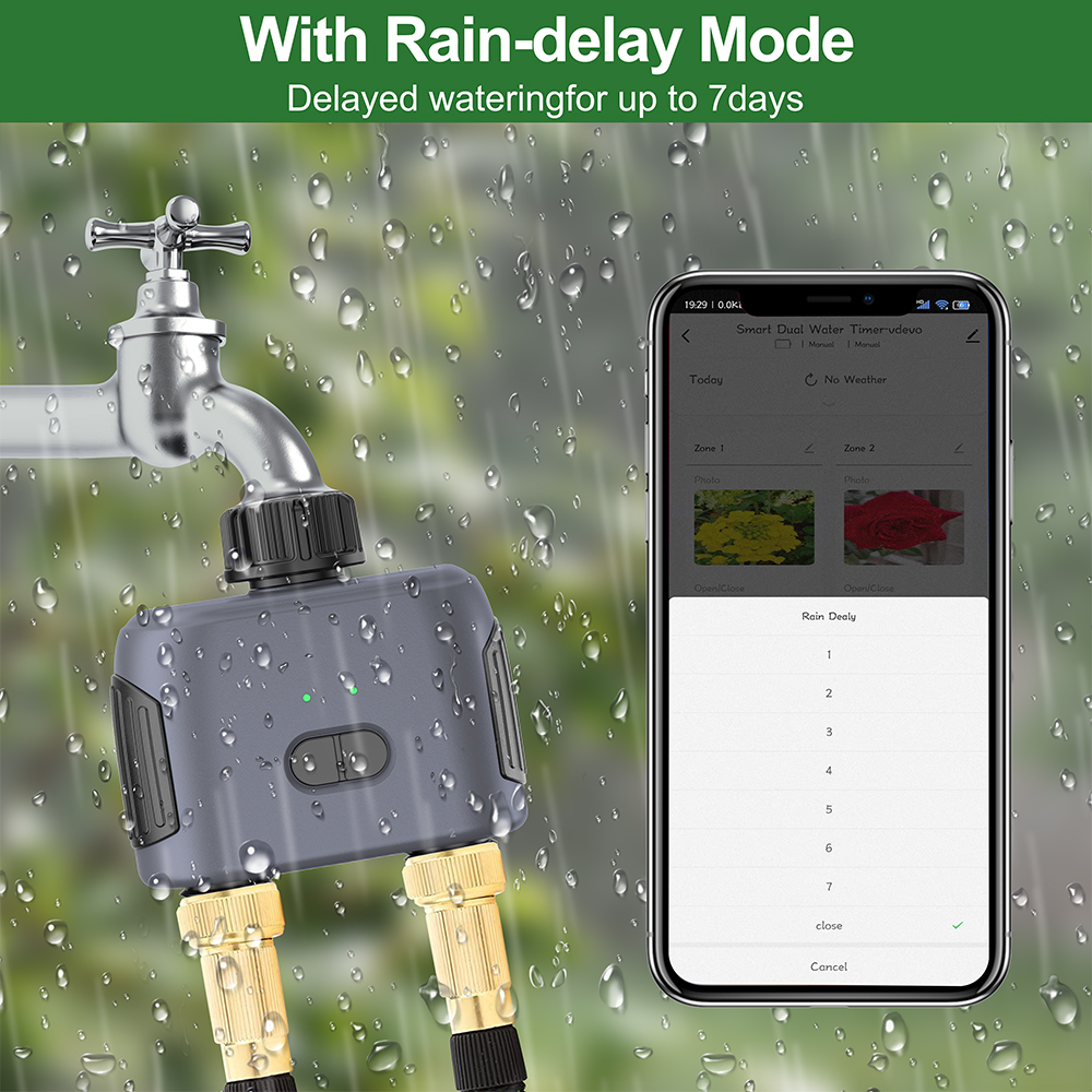 Smart Garden Irrigation System - Tuya Zigbee/Bluetooth Water Timer Controller Valve