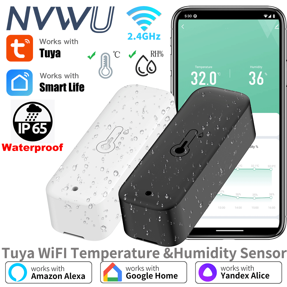Smart Garden Arduino - Tuya WiFi Temperature Humidity Sensor IP65