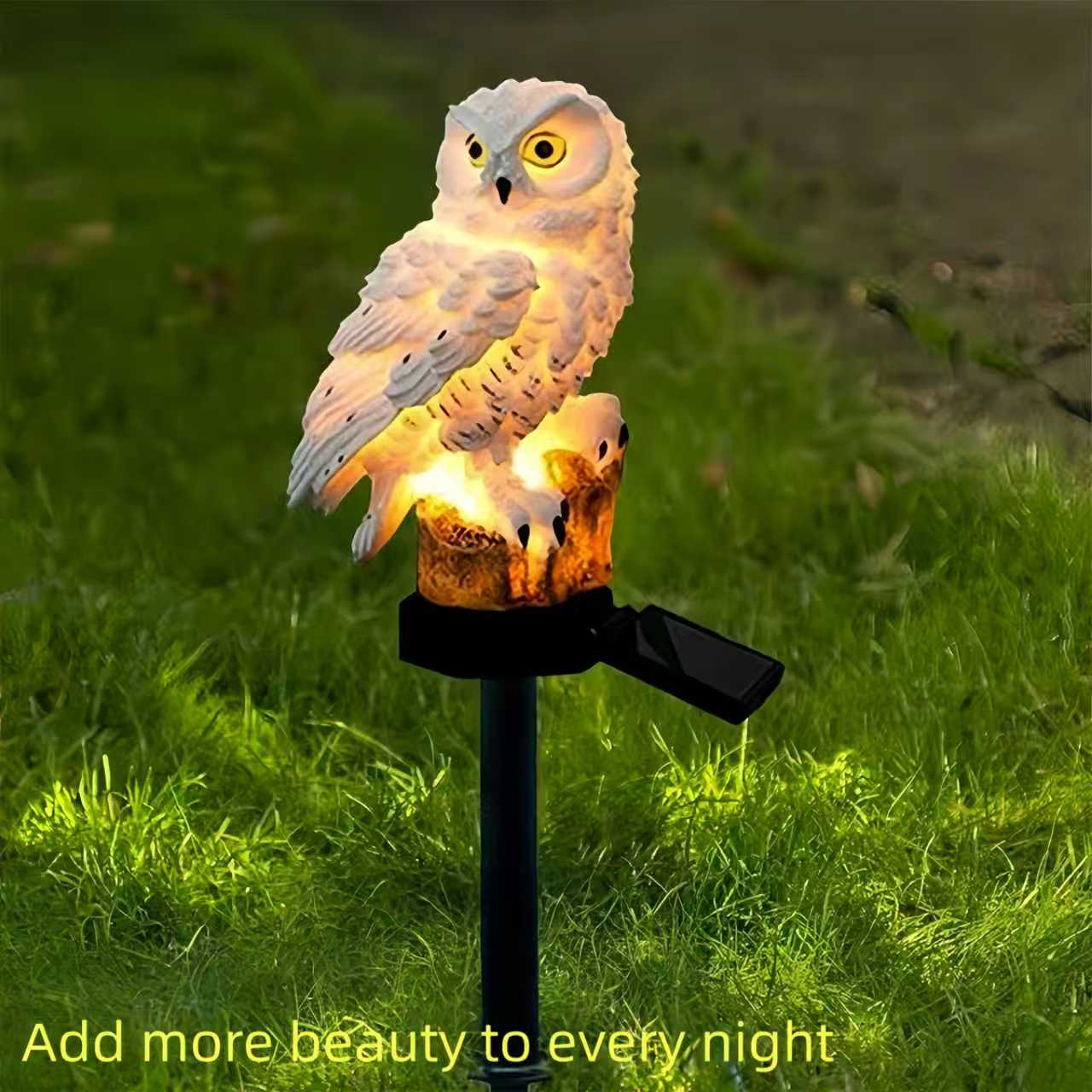 Smart Garden In Home - Solar Owl Garden Stake Light Outdoor