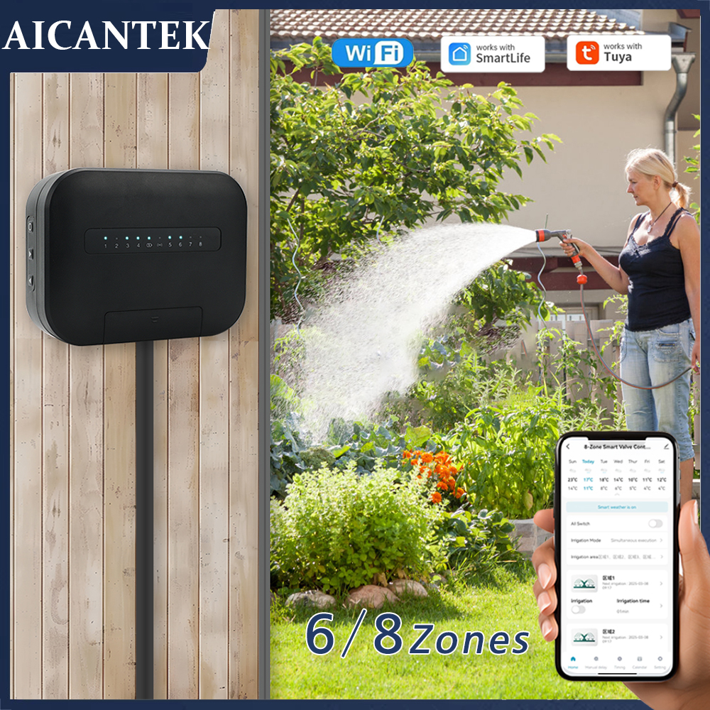 Smart Garden Watering - 8 Zones Wifi Tuya Smart Garden