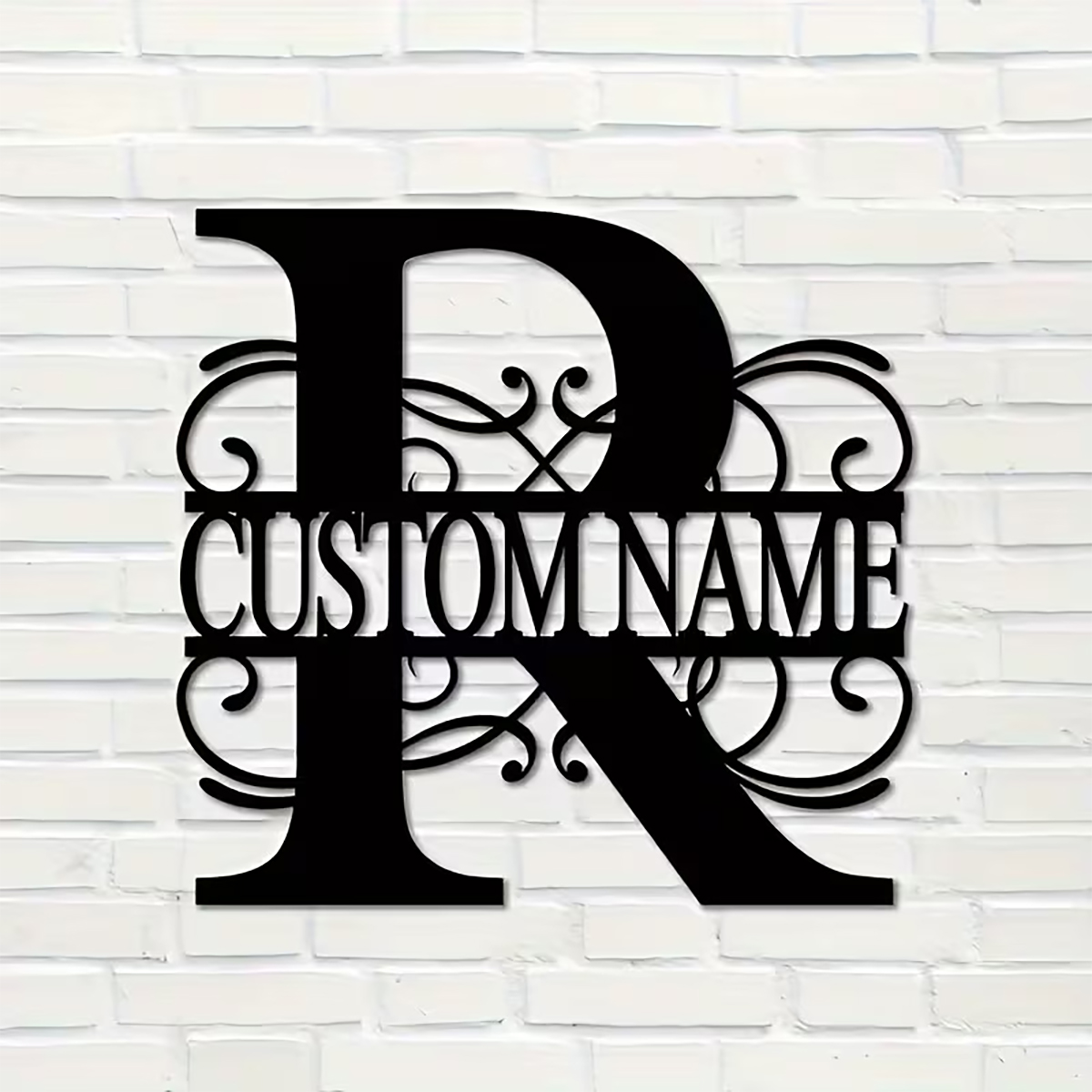 Smart Garden In Home - Classic Custom Monogram Metal Wall Art