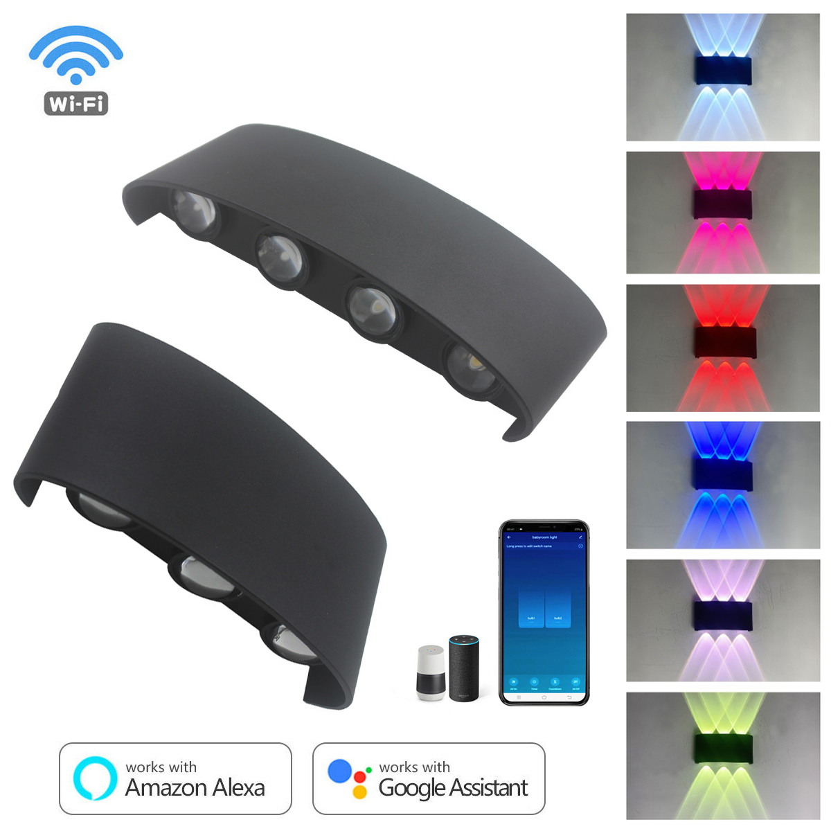 6W 8W RGBW Up Down LED Wall La - Smart Garden Rooms 评论和价格
