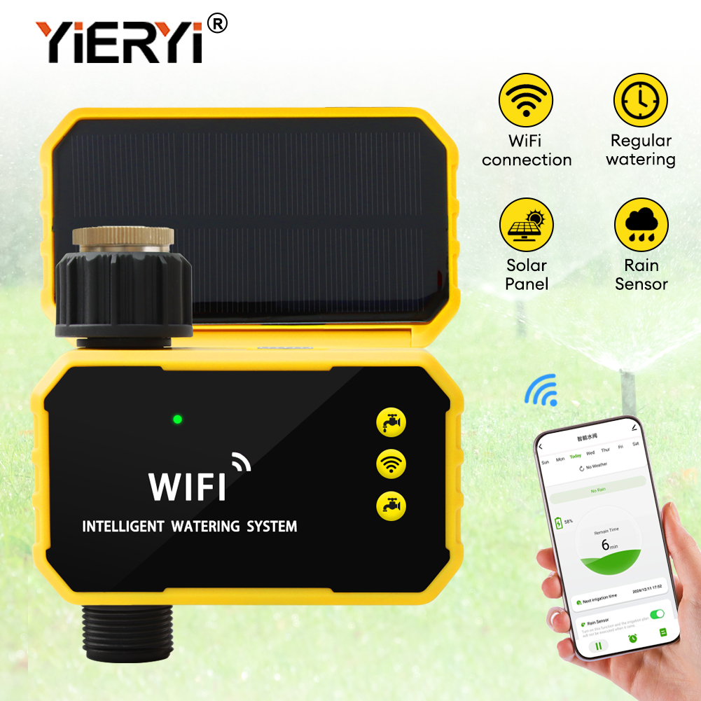 Yieryi 1-Way/2-Way WIFI Solar  - Smart Garden Watering Can 评论和价格