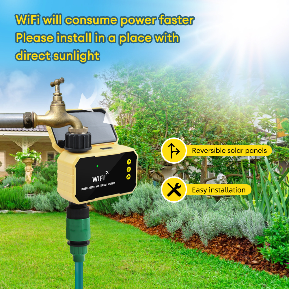 Yieryi 1-Way/2-Way WIFI Solar  - Smart Garden Watering Can 评论和价格