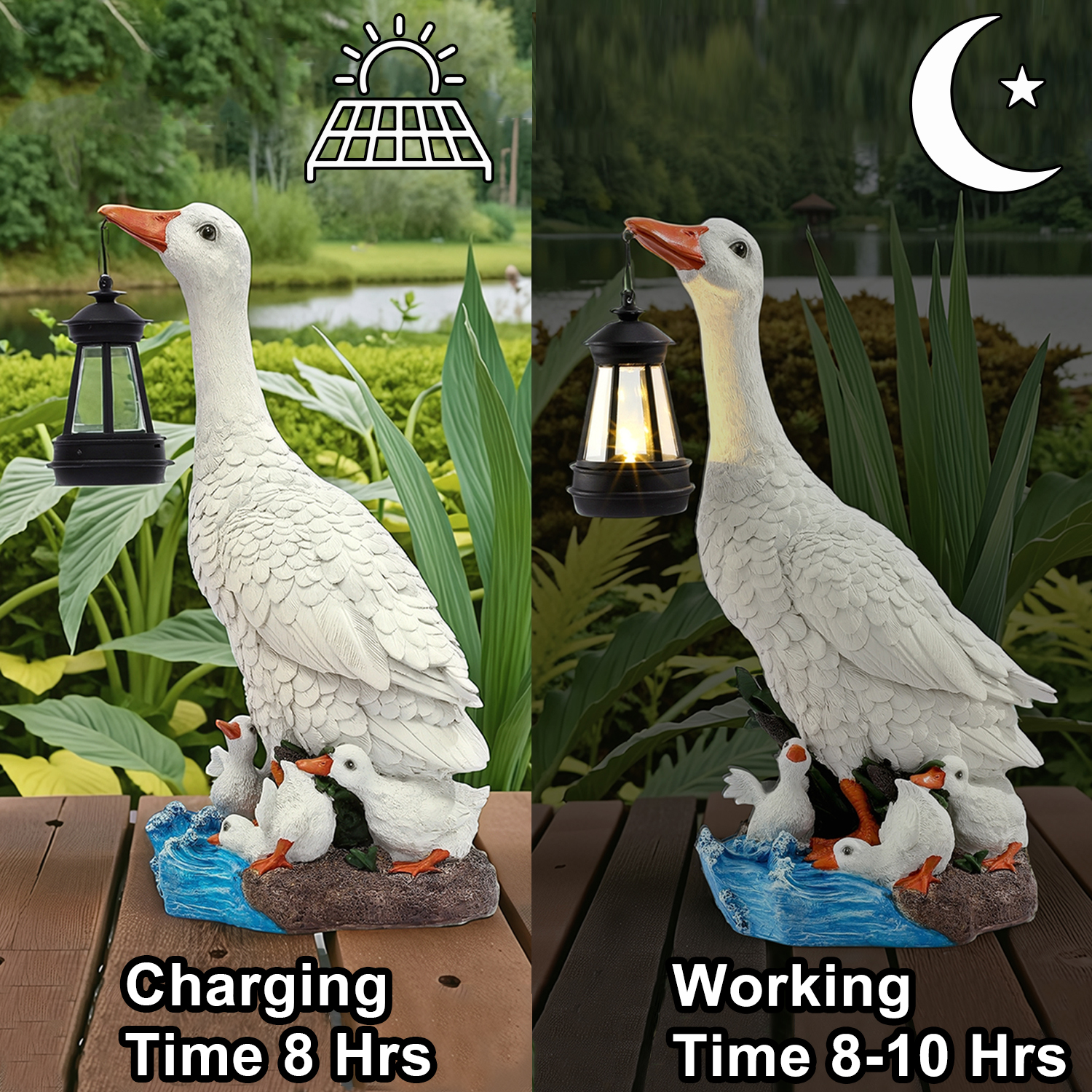 14 inches Figurine Porch Duck  - Smart Garden In Home 评论和价格