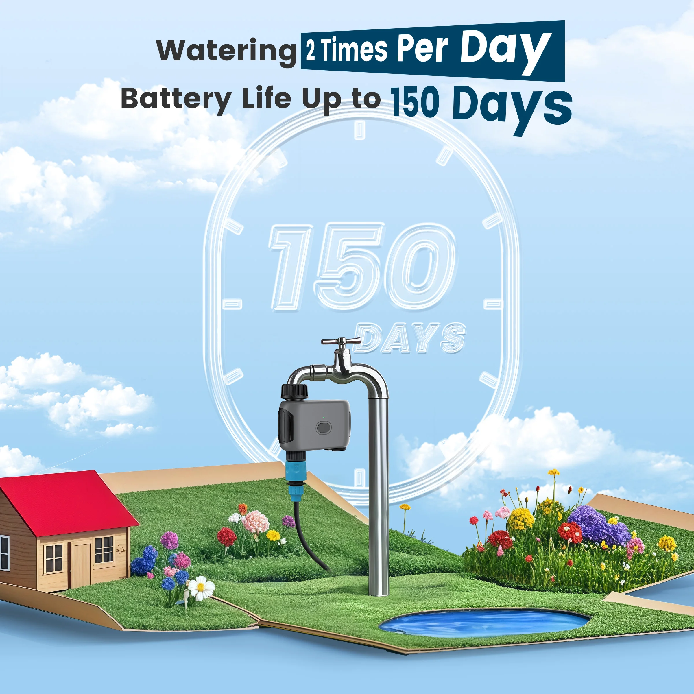GIRIER Tuya Smart Water Timer  - Smart Garden Irrigation System 评论和价格