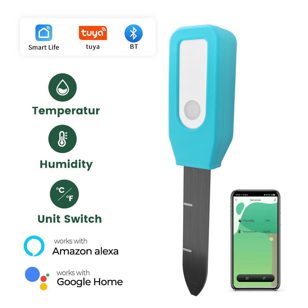 Tuya Soil Tester Humidity & Te - Smart Soil Sensor 评论和价格