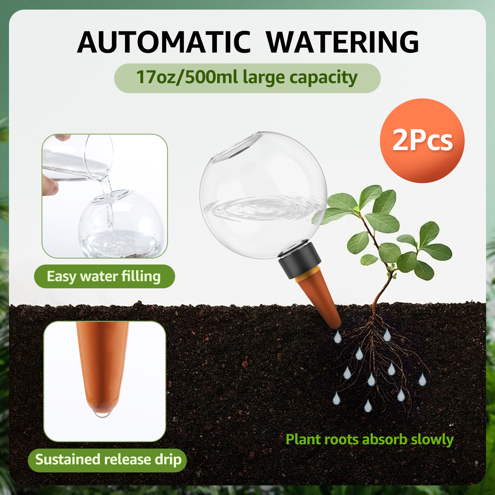 2/4Pcs 500ML Automatic Drip Ir - Smart Garden Auk 评论和价格