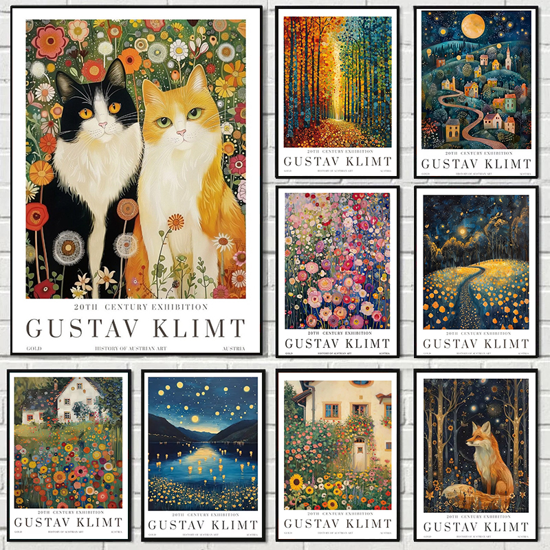 Gustav Klimt Garden Cat and Fo - Smart Garden In Home 评论和价格