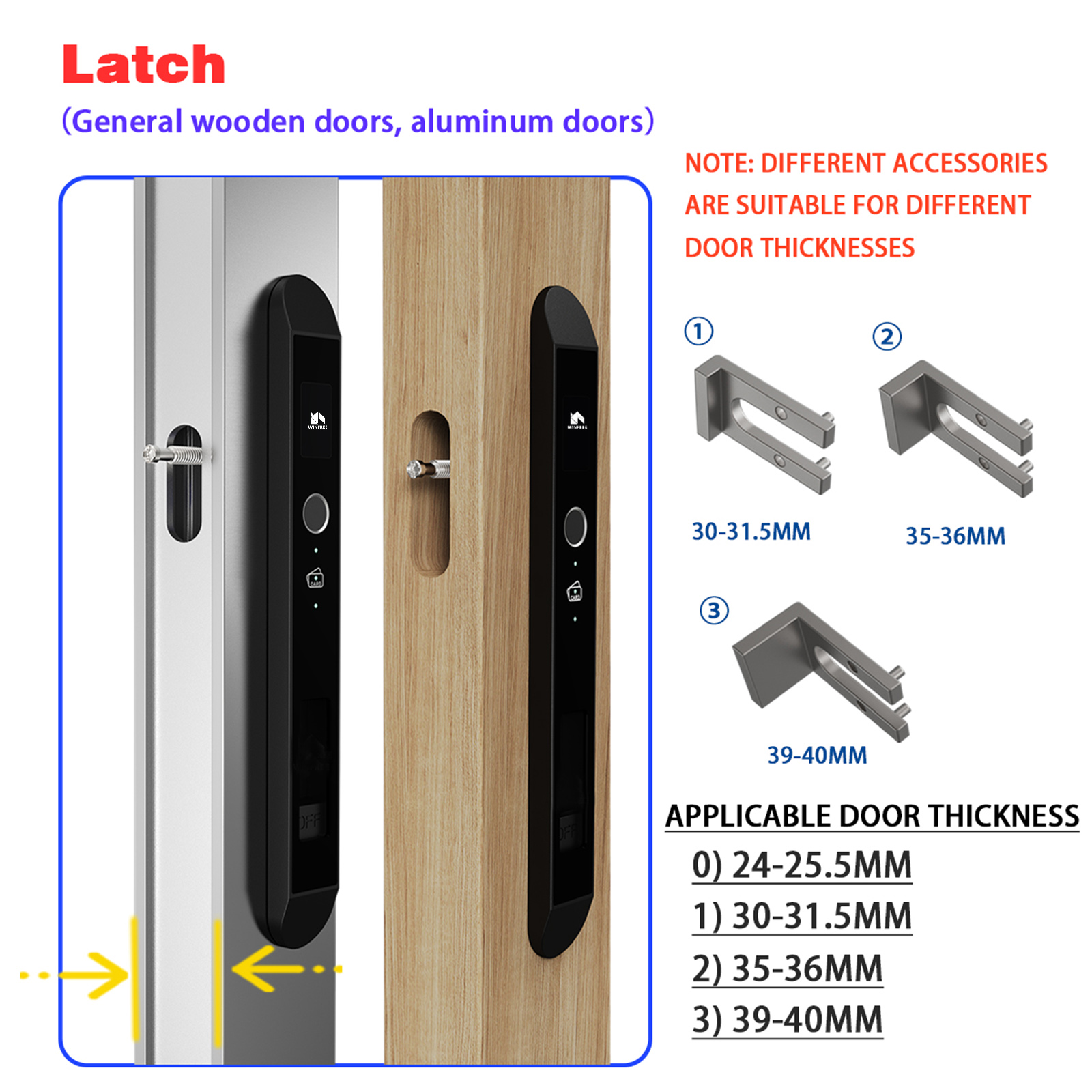 WINFREE Smart Slim Door Lock T - Smart Garden Lock 评论和价格