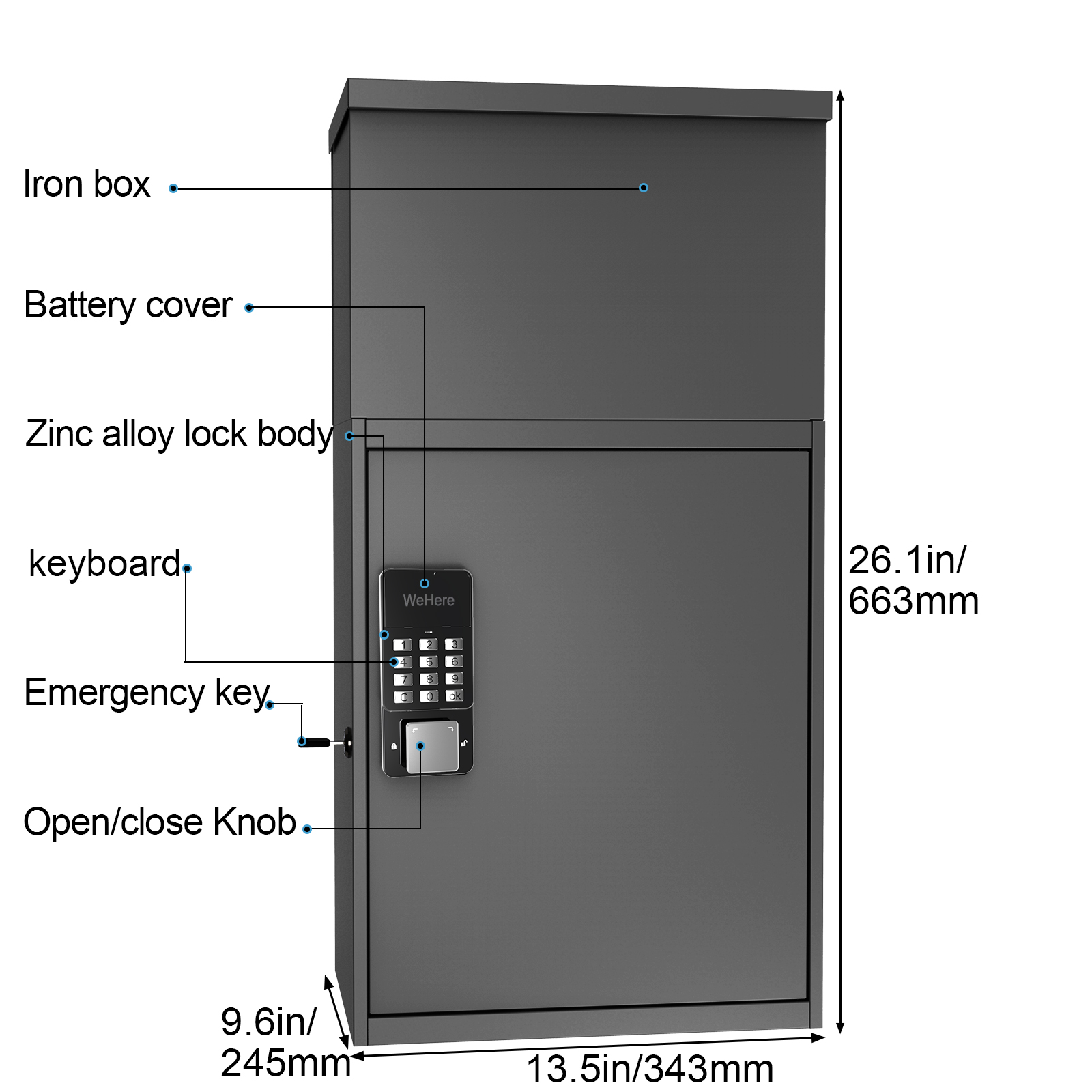 Home Letter Delivery Box Lock  - Smart Garden Box 评论和价格