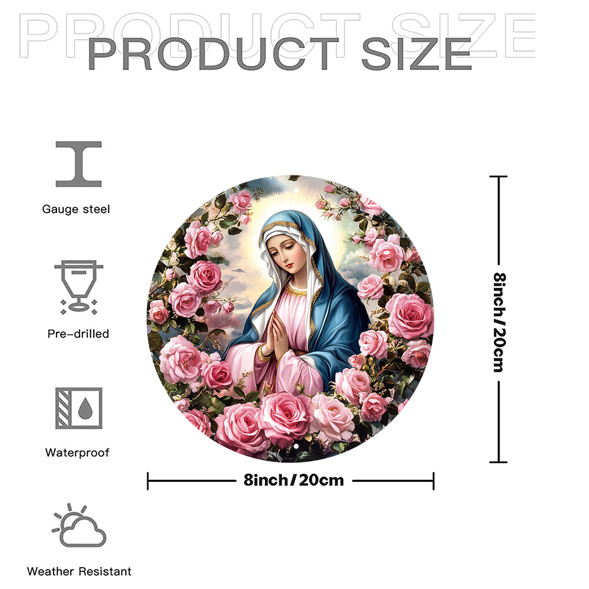 Virgin Mary Vintage Aluminum R - Smart Garden In Home 评论和价格