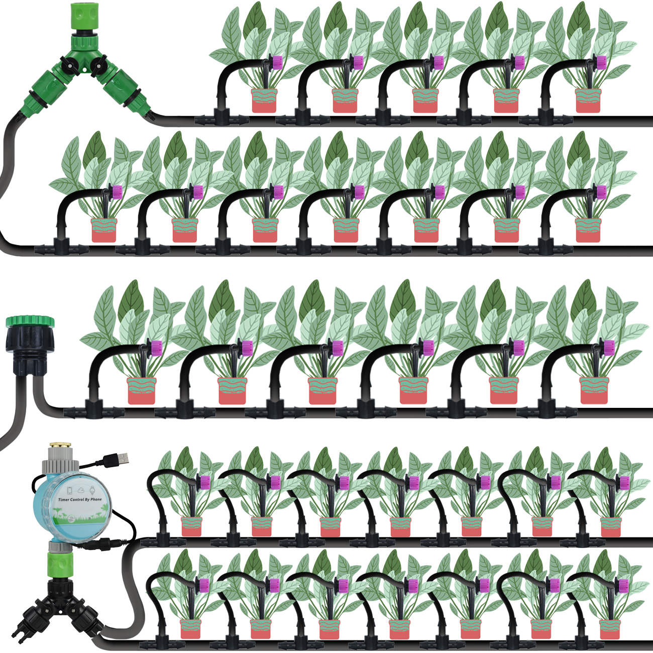 KESLA 5-50M Drip Irrigation Au - Smart Garden Auk 评论和价格