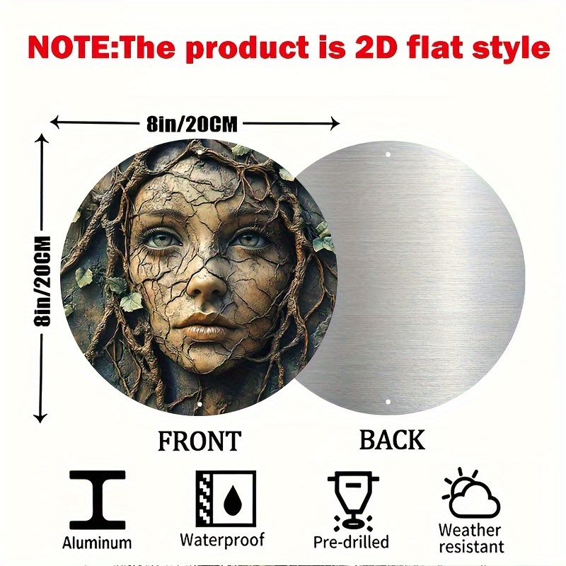 2D Flat, Vintage Aluminum Roun - Smart Garden In Home 评论和价格