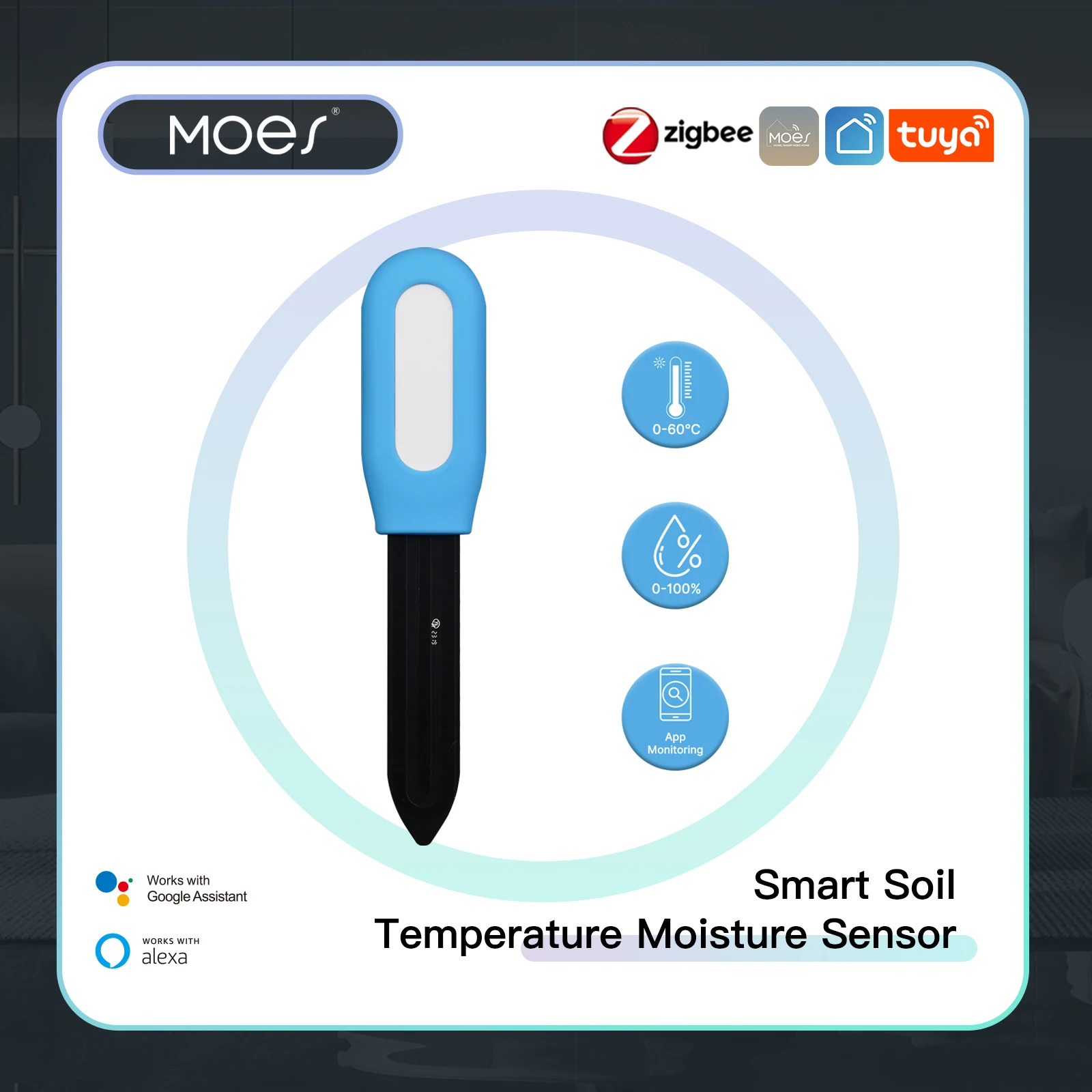 MOES Smart ZigBee Soil Tempera - Smart Soil Sensor 评论和价格