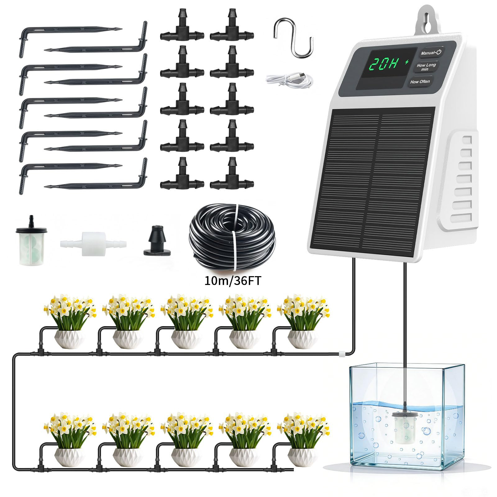 Upgraded Solar Drip Irrigation - Smart Garden Auk 评论和价格