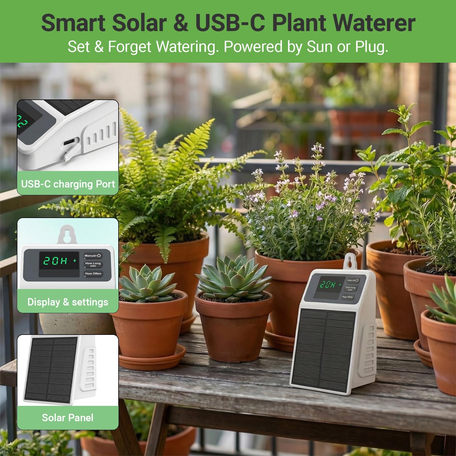 Upgraded Solar Drip Irrigation - Smart Garden Auk 评论和价格