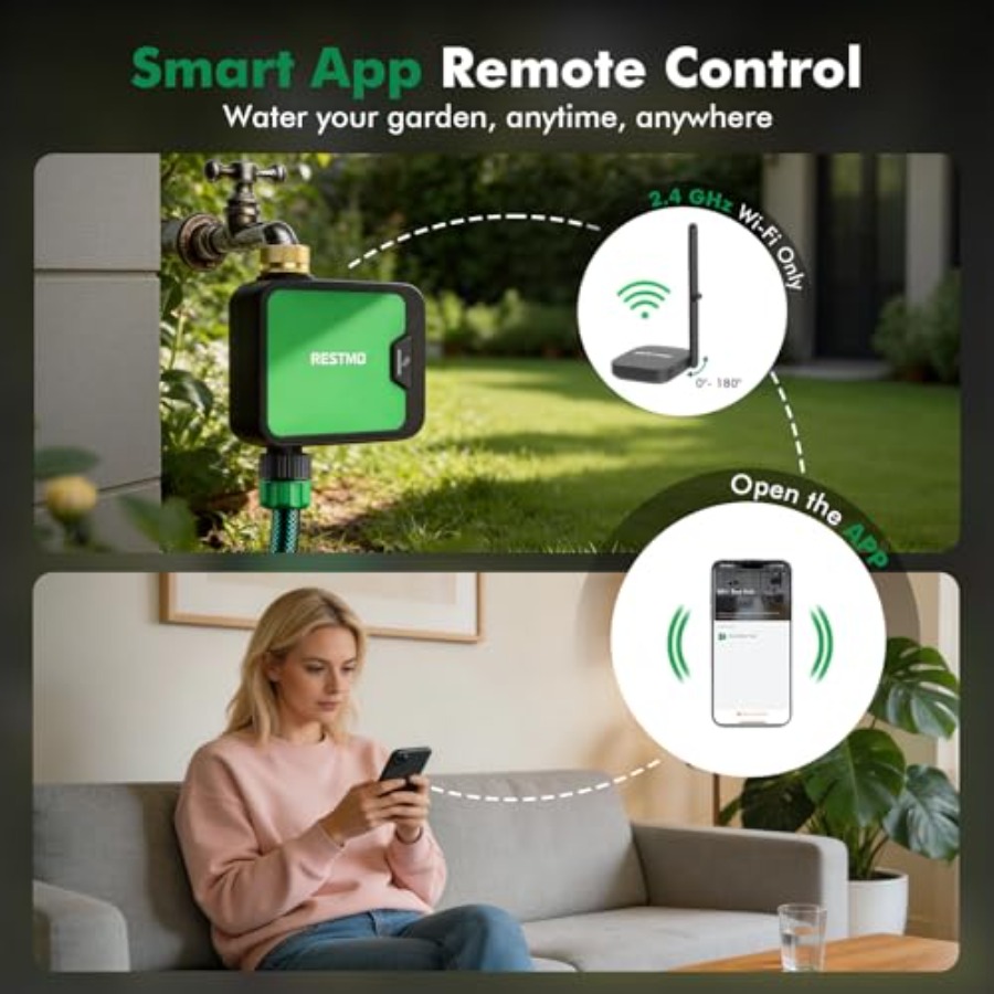 Smart WiFi Water Timer for Gar - Smart Garden Sprinkler 评论和价格