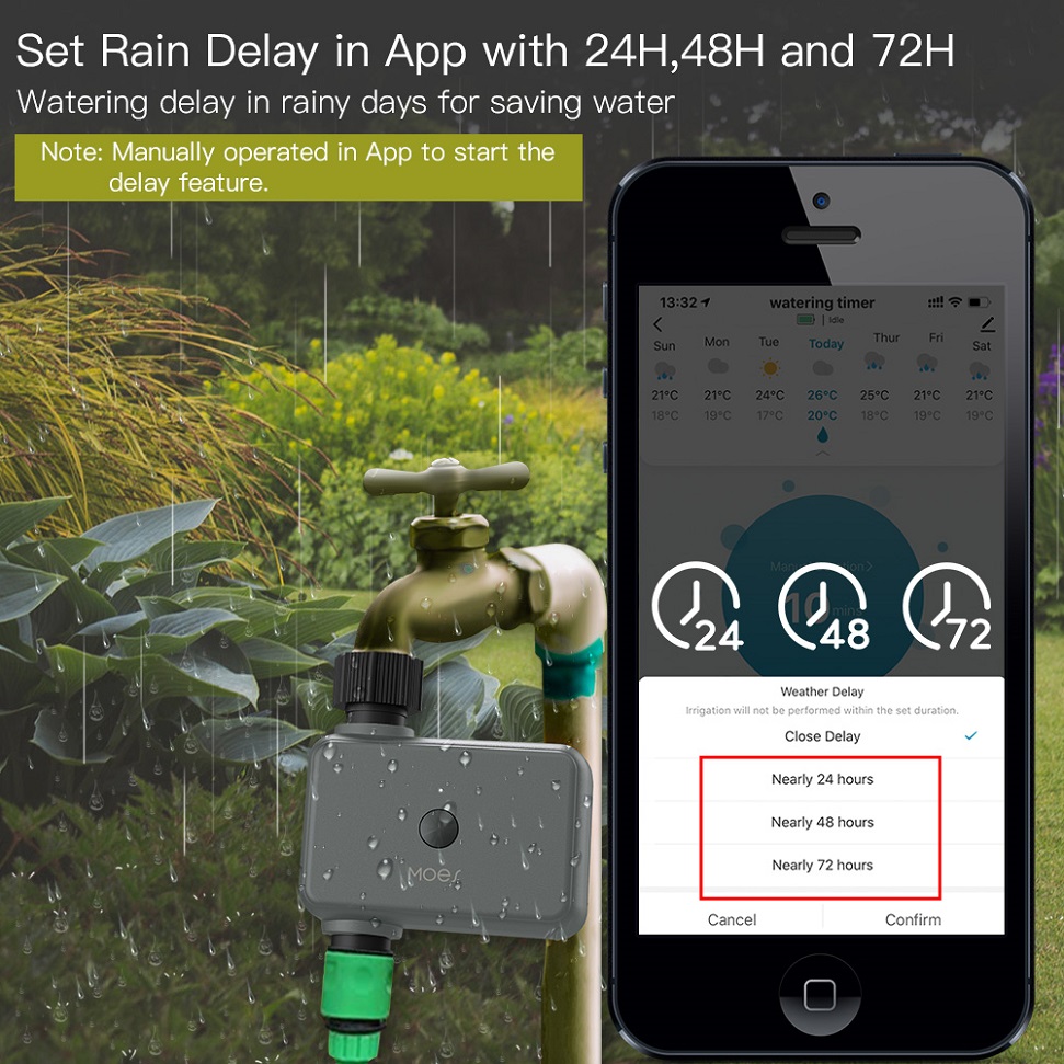 BLuetooth Valve Garden Waterin - Smart Garden Watering Can 评论和价格