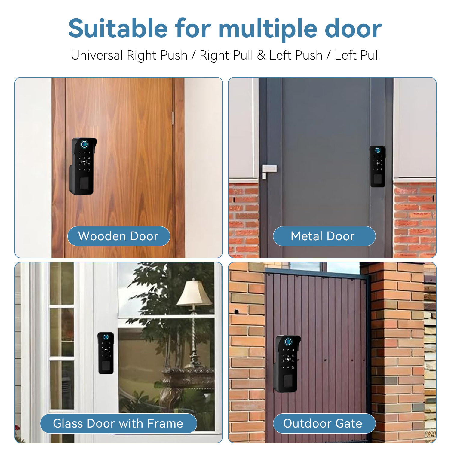 Waterproof Smart Door Lock Fin - Smart Garden Lock 评论和价格