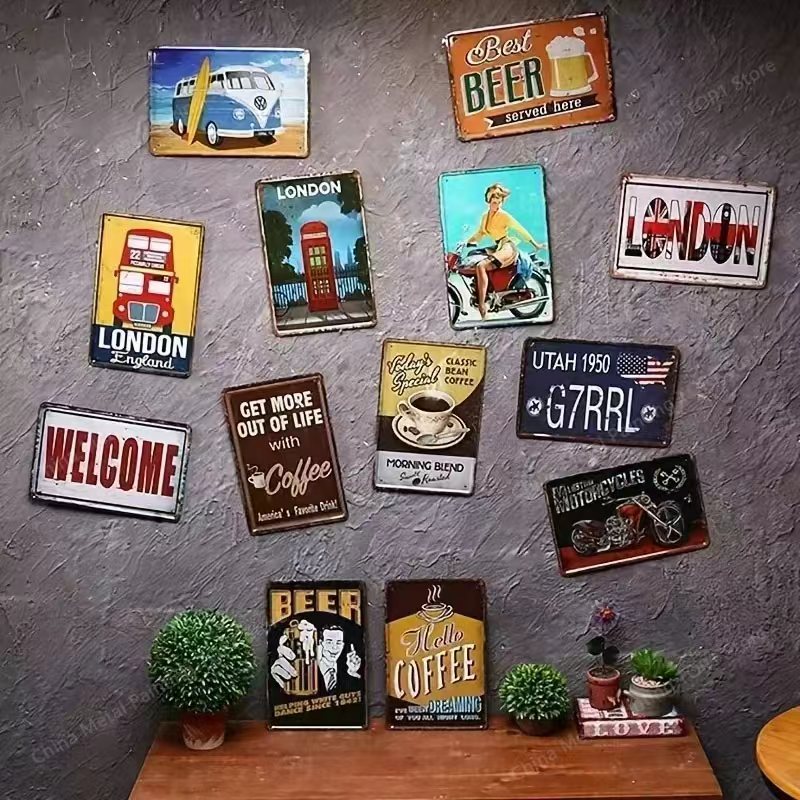 Vintage Iron Wall Art Decor 2D - Smart Garden In Home 评论和价格