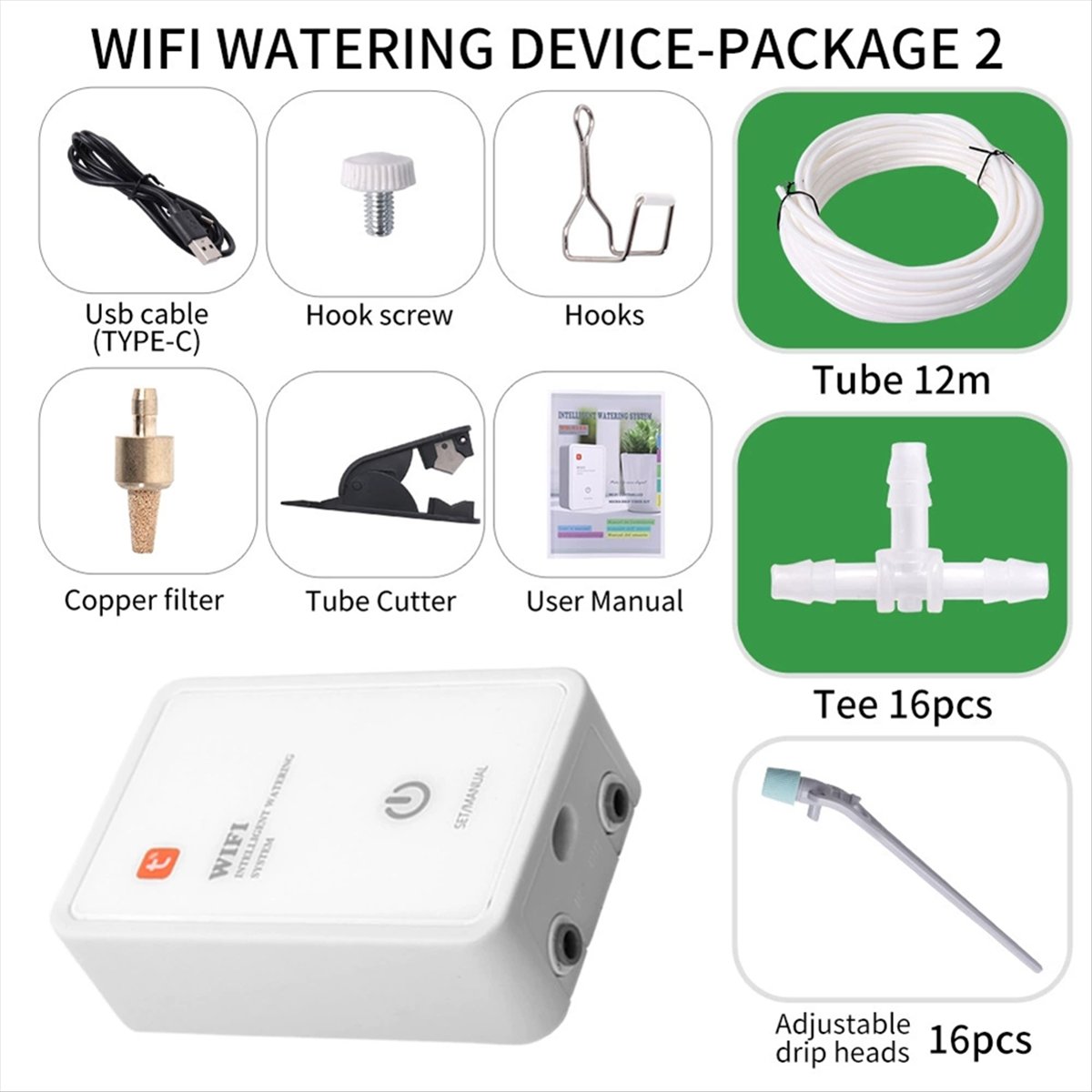 Tuya WiFi Smart Watering Syste - Smart Garden Box 评论和价格