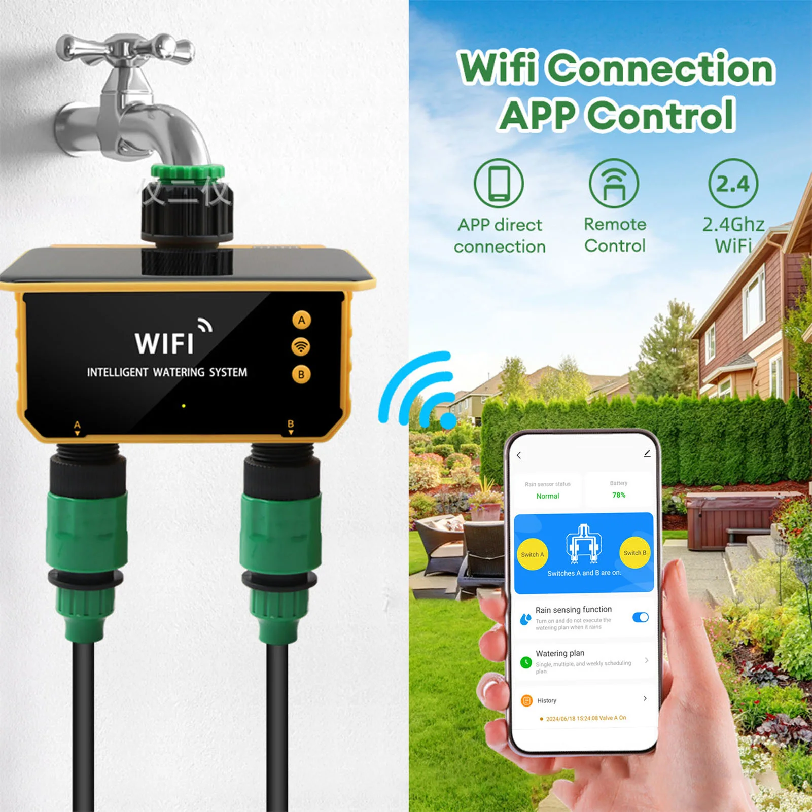 Solar WiFi Smart Irrigation Ti - Smart Garden Watering 评论和价格