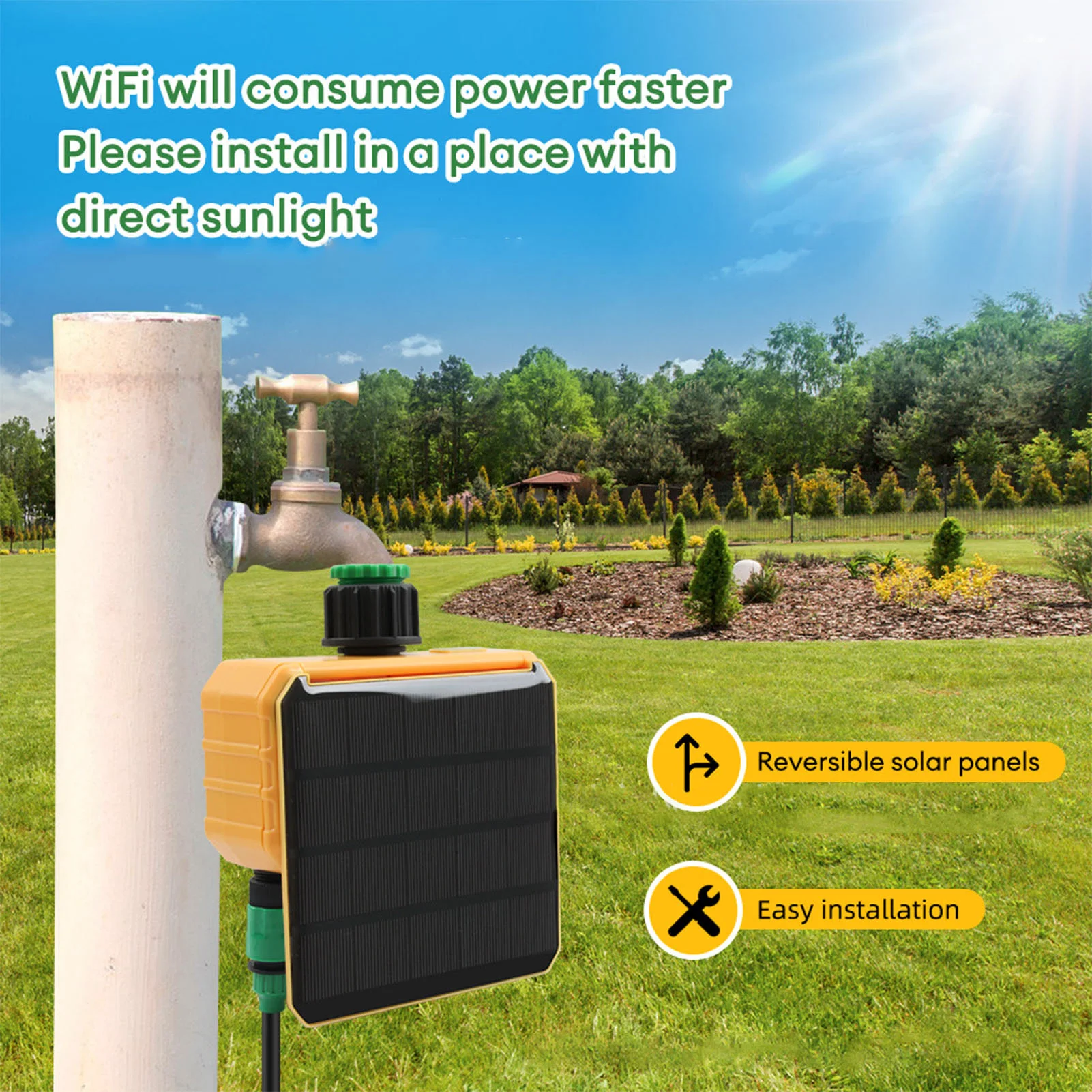 Solar WiFi Smart Irrigation Ti - Smart Garden Watering 评论和价格