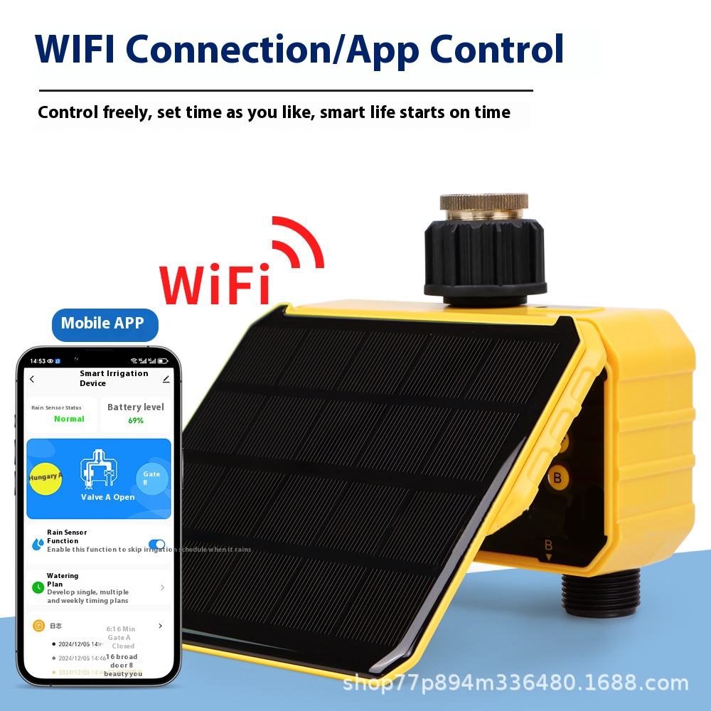 Ranlraka e Solar Powered WiFi  - Smart Garden Watering Can 评论和价格