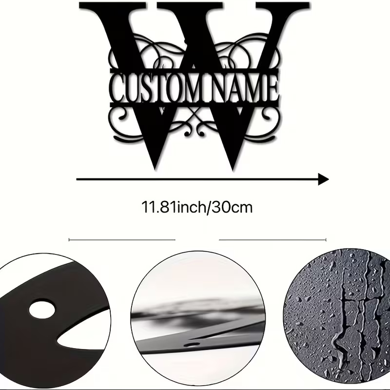 Classic Custom Monogram Metal  - Smart Garden In Home 评论和价格