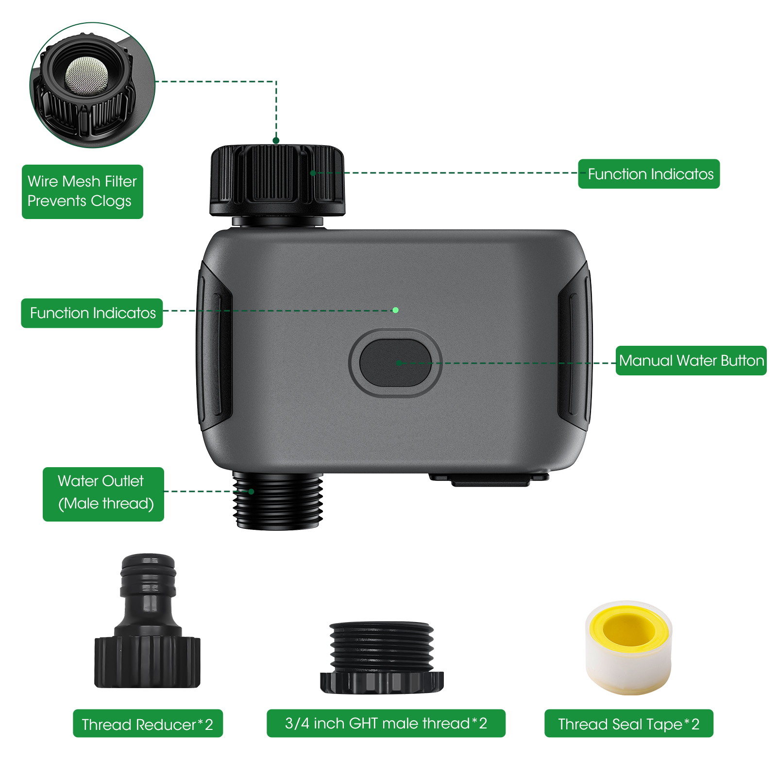 Insoma Wifi Sprinkler Timer Au - Smart Garden Irrigation System 评论和价格