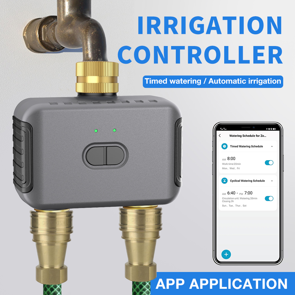 Tuya 2 Zone Watering Timer Gar - Smart Garden Lock 评论和价格