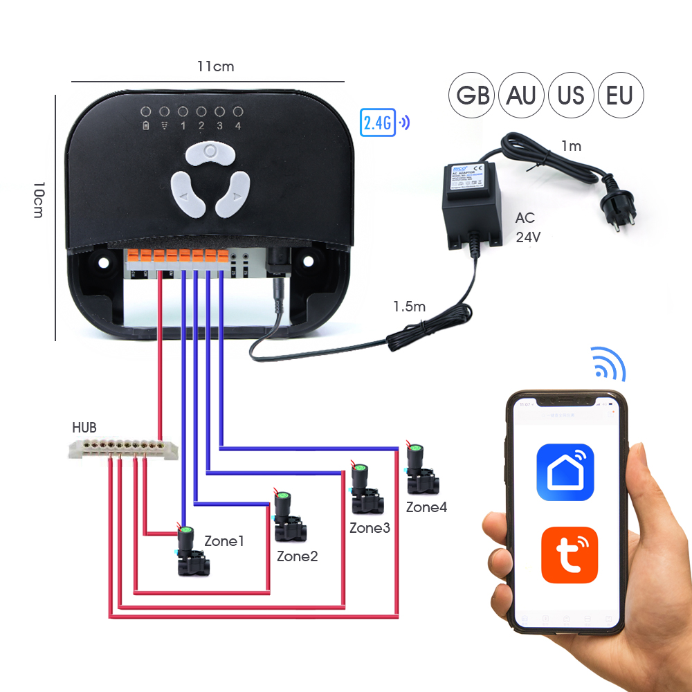 Garden Hose Solenoid Valve Con - Smart Garden Irrigation System 评论和价格