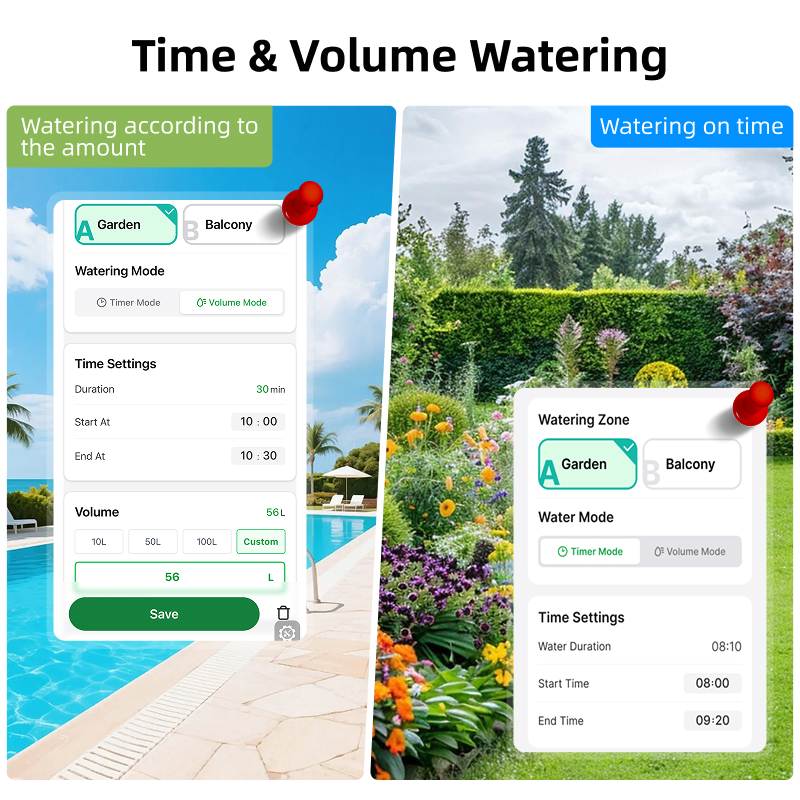 WiFi Water Timer 2 Zone Solar  - Smart Garden Lock 评论和价格