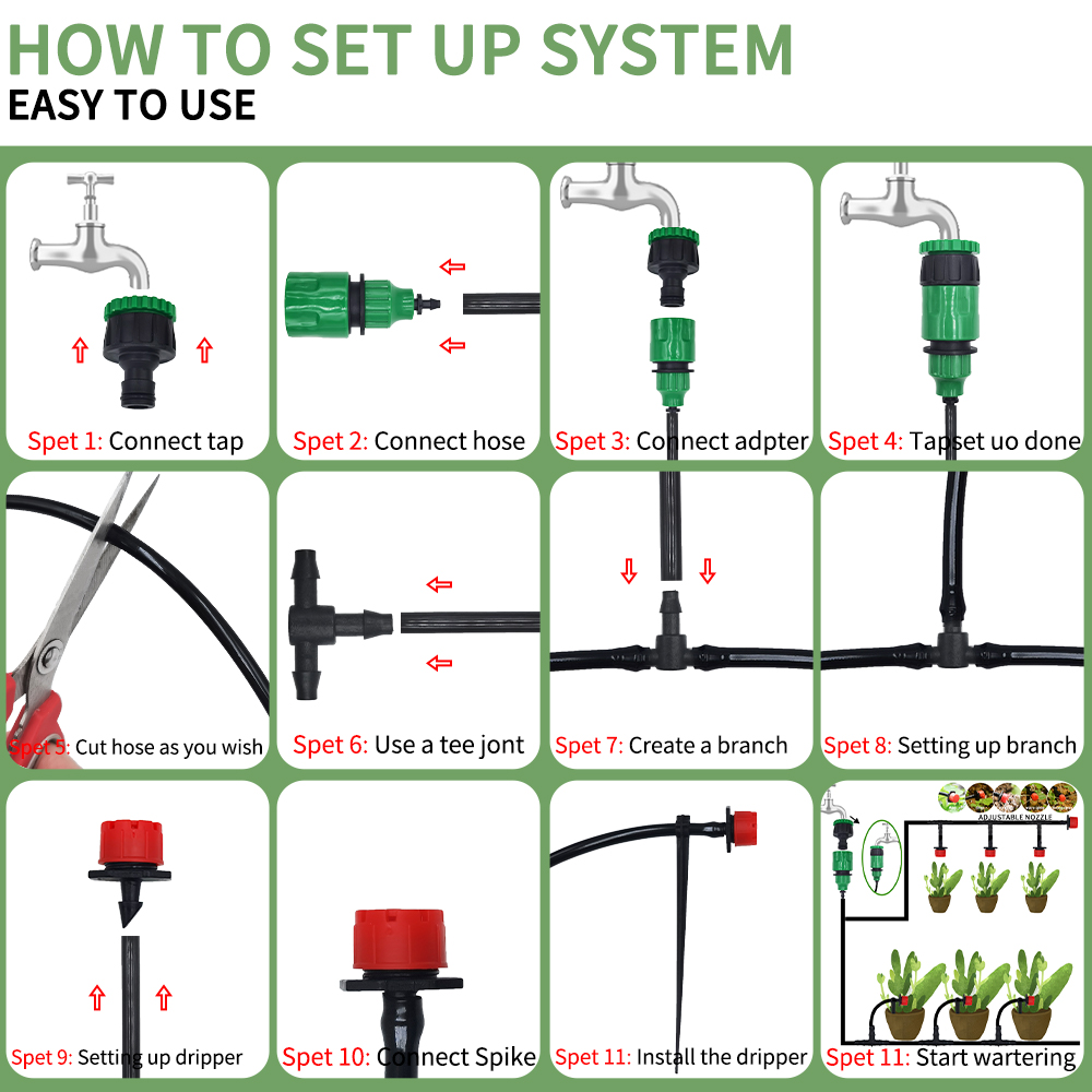 Micro Drip Irrigation System P - Smart Garden Auk 评论和价格